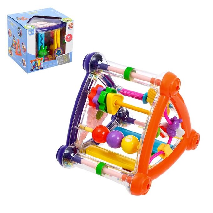 Развивающая игрушка «Забавный куб», цвета МИКС