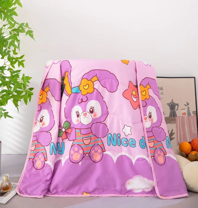 Hey little unicorn Детское летнее легкое одеяло 110*150 см
