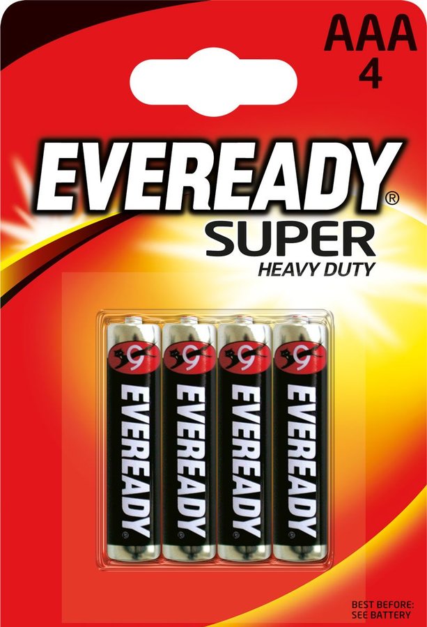 Батарейка EVEREADY Super HD AAА FSB4-R03 в уп.4шт