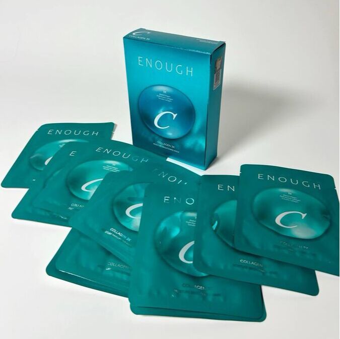 Увлажняющая осветляющая тканевая маска, Enough Collagen 3X Moisture Brightening Sheet Mask 25гр*1шт