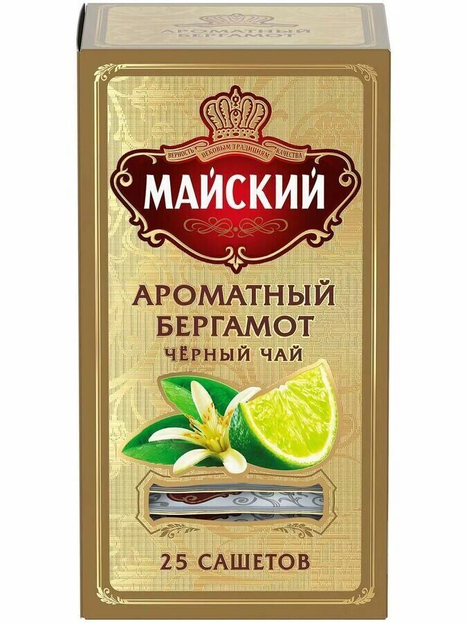 Чай Майский 1,5*25пак (1/18) Ароматный Бергамот 102625