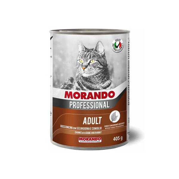 Консервированный корм для кошек &quot;Morando Professional&quot; 405 г. КУСОЧКИ с ДИЧЬЮ и КРОЛИКОМ