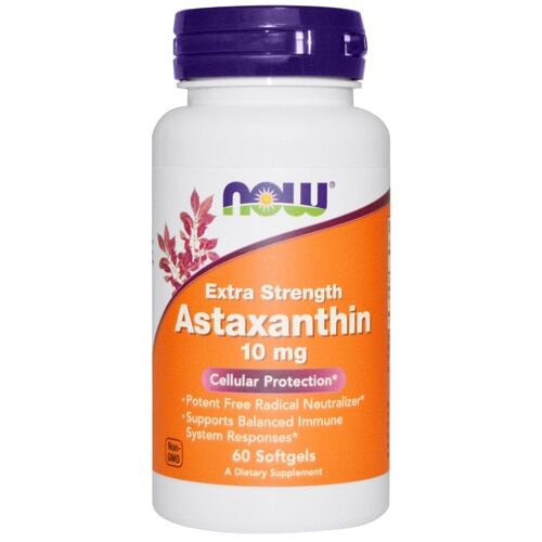 NOW Астаксантин 10 мг,  ASTAXANTHIN 10 MG