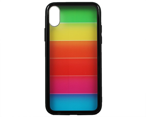 Чехол iPhone X/XS Rainbow Case (черный)