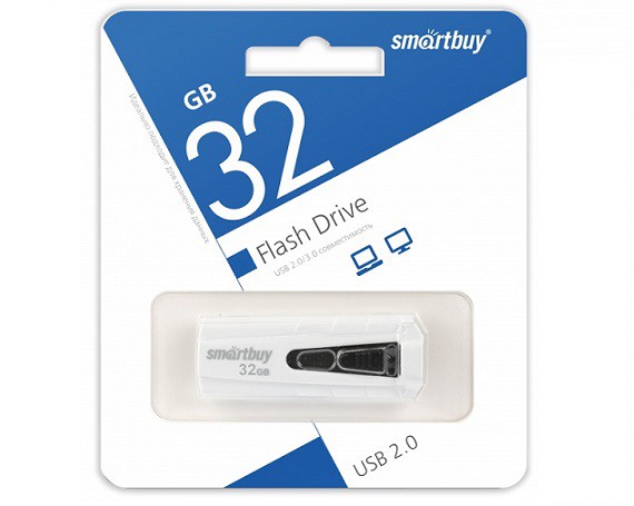 USB Flash SmartBuy IRON 32GB черно-белый, SB32GBIR-W