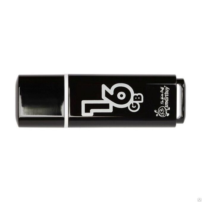 USB Flash SmartBuy Glossy 16GB черный, SB16GBGS-K