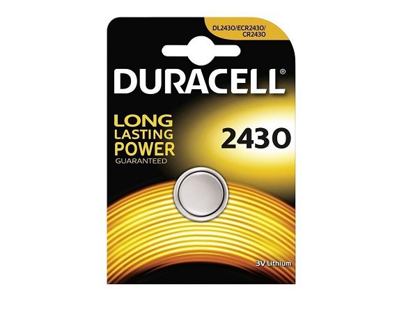 Элемент литиевый Duracell CR2430 (1-BL) цена за штуку