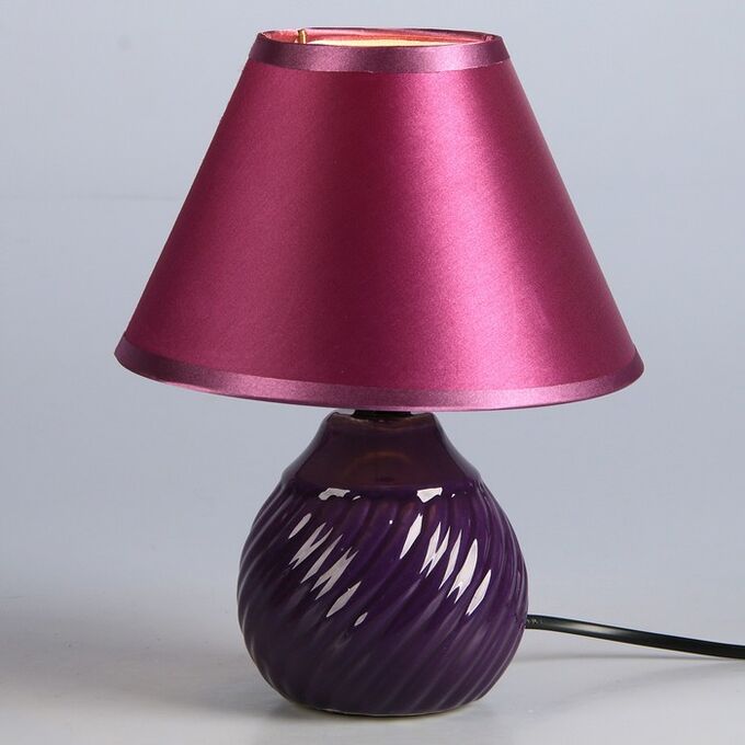 RISALUX Лампа настольная &quot;Волны&quot; 1x40W E14 темно-фиолетовый 17x17x22 см