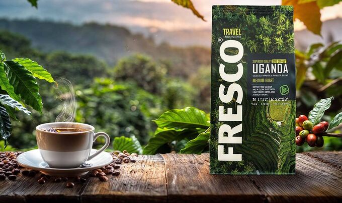 Кофе FRESCO UGANDA 900 г, зерно