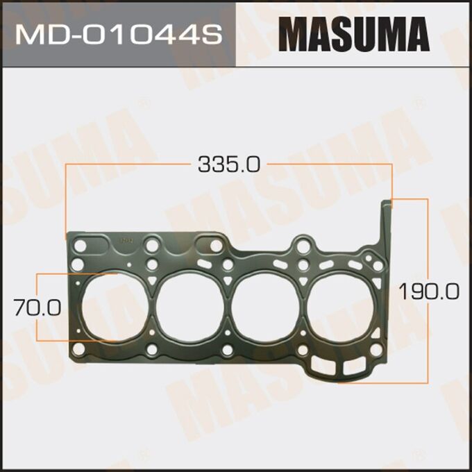Прокладка головки блока цилиндров Masuma 1SZ-FE (1/10)