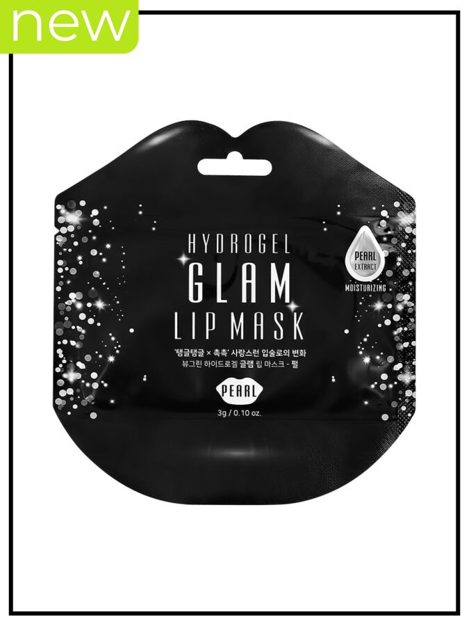 BeauuGreen Маска для губ гидрогелевая с экстрактом жемчуга, Mask Lip Hydrogel Glam Pearl, 3 гр (1 шт)