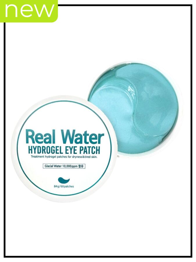 Prreti Патчи для глаз гидрогелевые увлажняющие с ледниковой водой Eye Patch Real Water Hydrogel, 60 шт