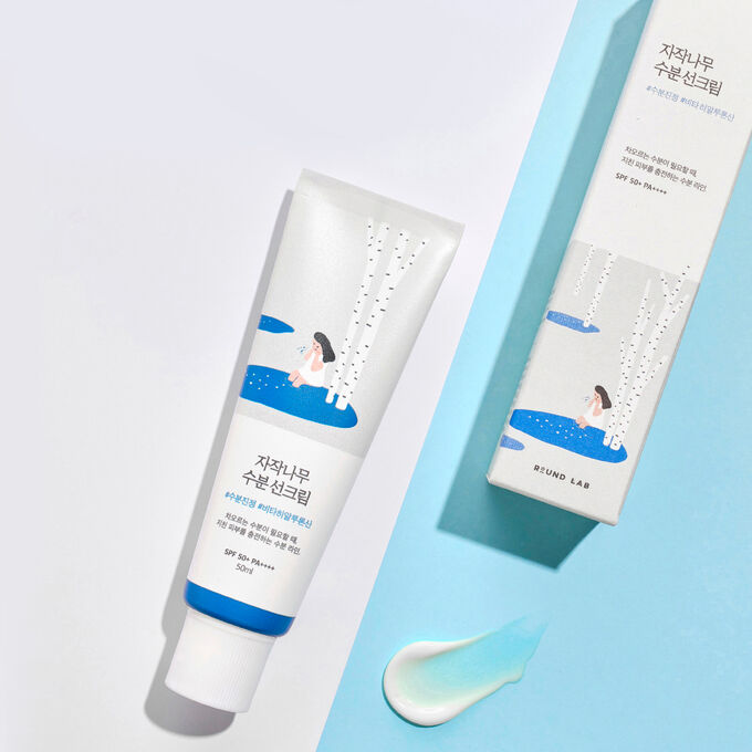 Round Lab Увлажняющий солнцезащитный крем с берёзовым соком Birch Juice Moisturizing Mild-Up Sunscreen SPF50+ PA++++, 50 мл