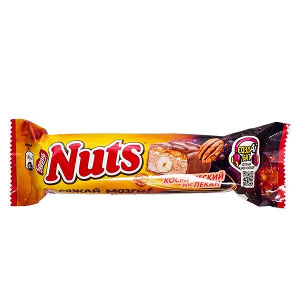 Nuts Bank Батончик Натс КОСМИЧЕСКИЙ вкус ПЕКАН 60 г 1/24