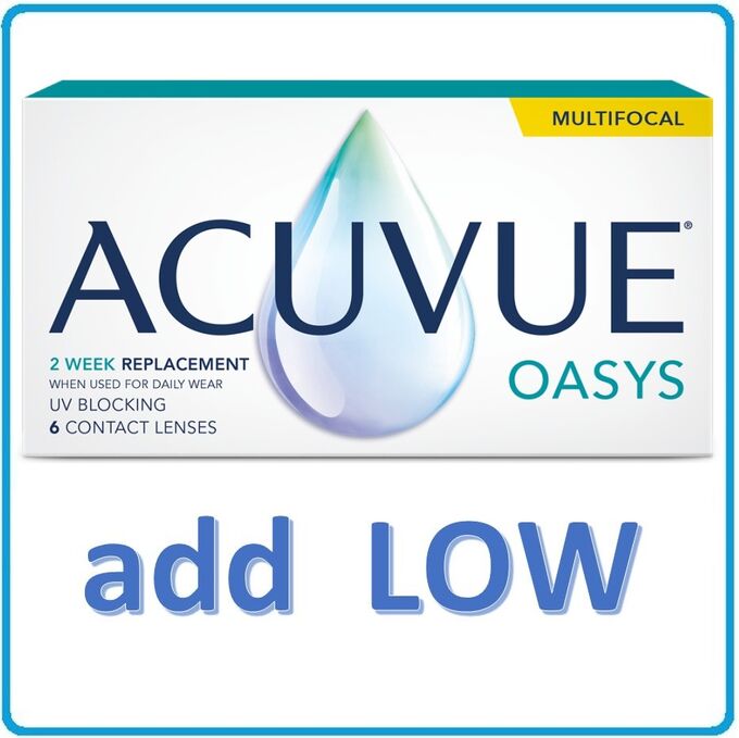 2-недельные контактные линзы ACUVUE OASYS MULTIFOCAL (6 линз) ADD LOW