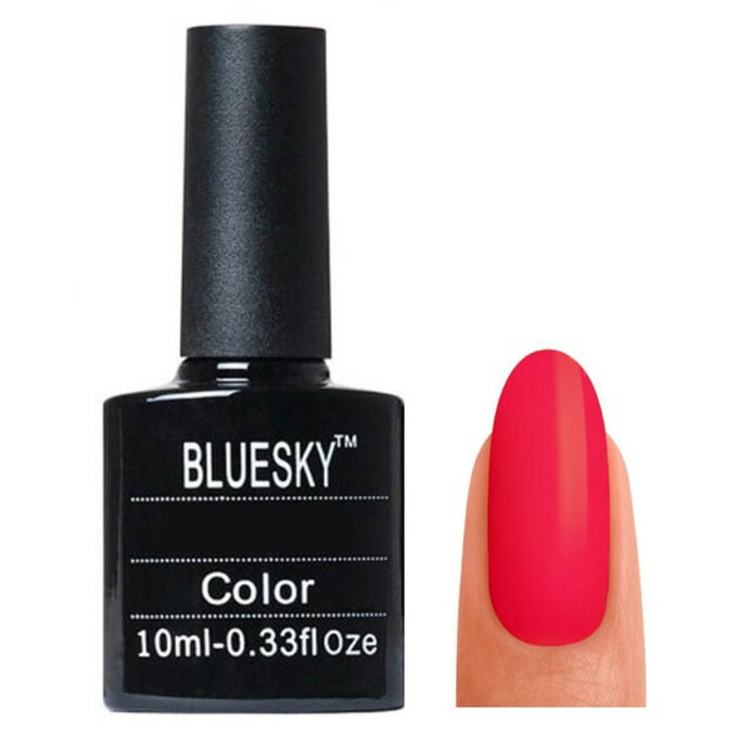 Косметика Bluesky Гель-лак для ногтей Classic 124 SU, ярко-розовый, 10 мл