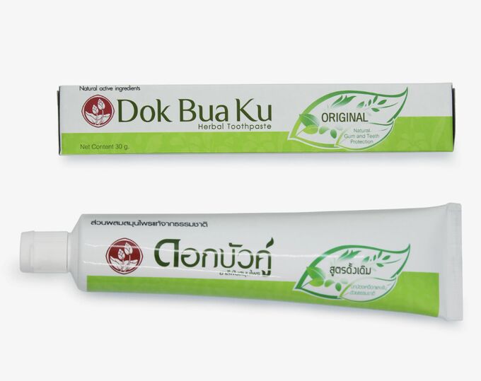 Зубная паста Twin Lotus Dok Bua Khu на натуральных травах лечебная 30 гр