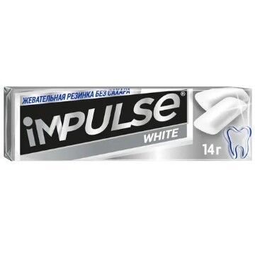 Яшкино «Impulse ICE», жевательная резинка WHITE, 14 г