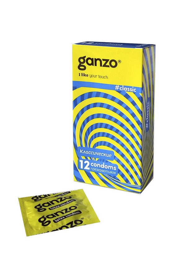 Презервативы Ganzo Classic, 18 см, 12 шт.