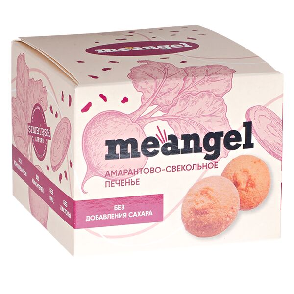 Печенье Meangel Амарантово-свекольное 100 г 1/6