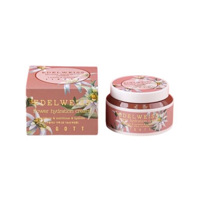 JIGOTT. Крем для лица увлажняющий с эдельвейсом EDELWEISS FLOWER HYDRATION CREAM 100 мл