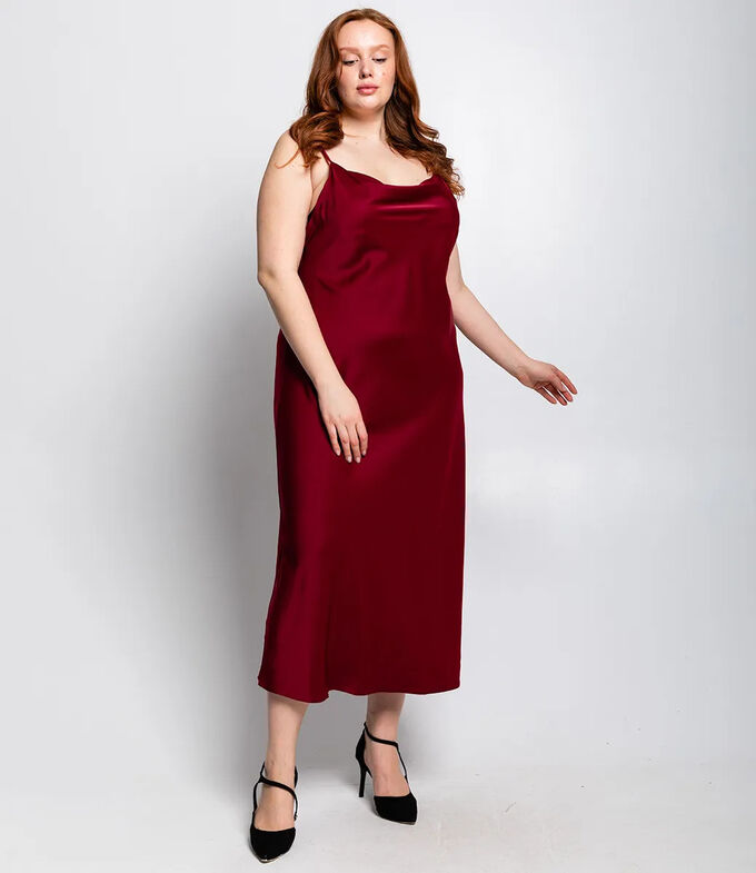 MOFI Платье #БШ2419, бордовый