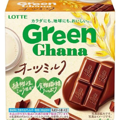 Шоколад Green Ghana oats milk, Lotte 48г