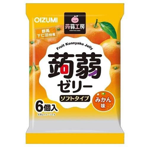 BOURBON Желе “Oizumi” порционное Конняку со вкусом мандарина 6шт, м/у, 96г