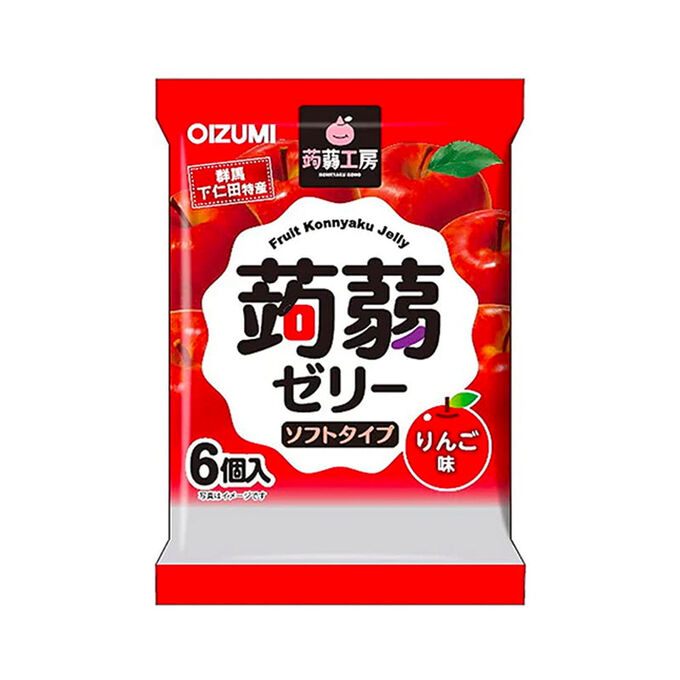 BOURBON Желе “Oizumi” порционное Конняку со вкусом яблока 6шт, м/у, 96г