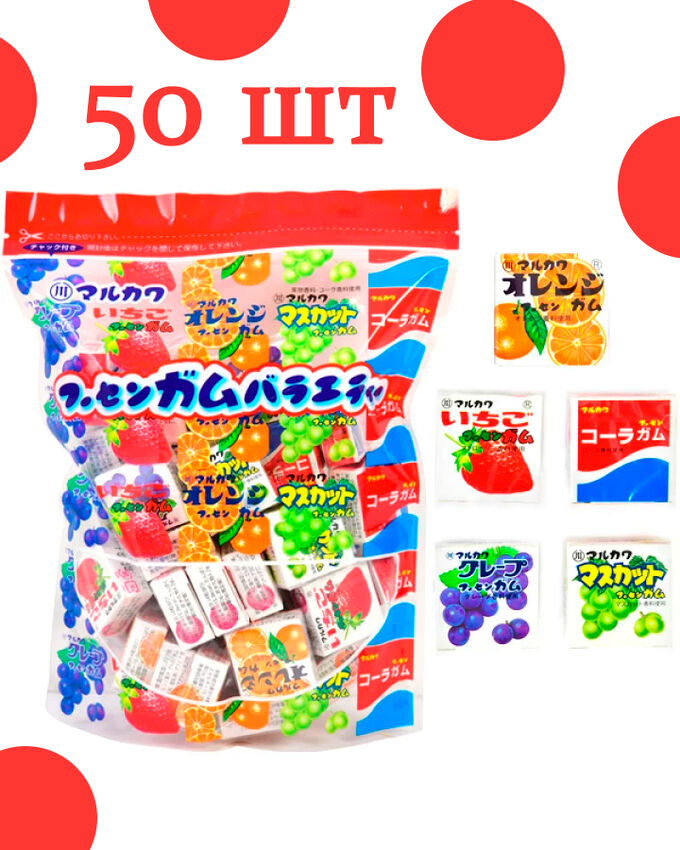 Marukawa Жевательная резинка уп 50 шт.