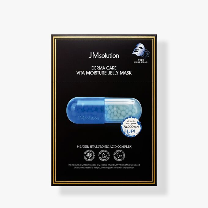 JM SOLUTION DERMA CARE VITA MOISTURE JELLY MASK 30ml Увлажняющая тканевая маска с гиалуроновой кислотой и желирующей эссенцией 30мл