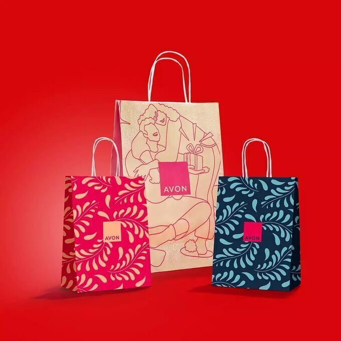 Avon Подарочный пакет розовый