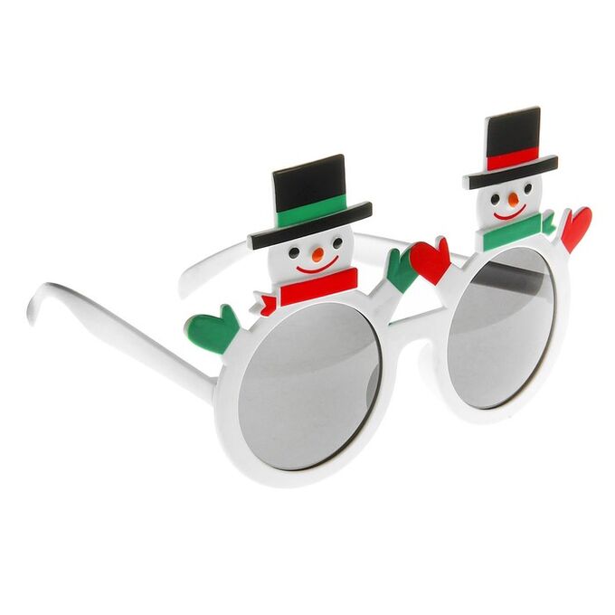 Страна карнавалия Карнавальные очки «Снеговик»