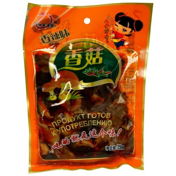 Shuangsheng Грибы острые шиитаке, 250 г
