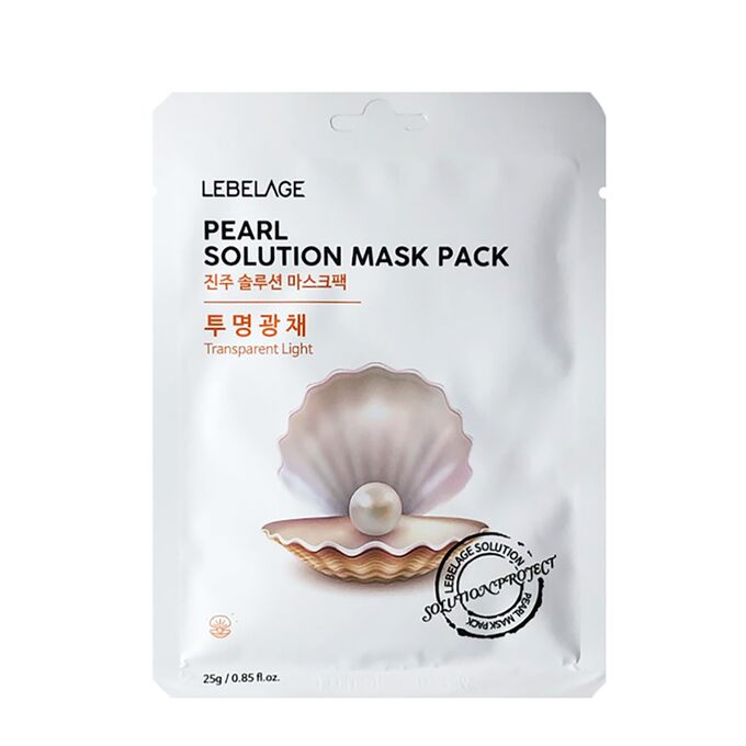 LEBELAGE. ТКАНЕВАЯ МАСКА ДЛЯ ЛИЦА PEARL PEARL SOLUTION MASK PACK, 25 г