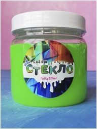 Лепа Слайм &quot;СТЕКЛО&quot; Party Slime НЕОН зеленый, 400 гр 00-00001272