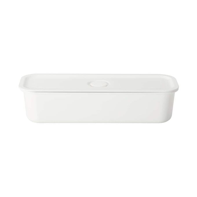 MUJI Polypropylene Lunch Box with Valve – Контейнер-бенто с клапаном, белый, 320 мл