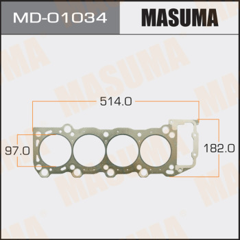 Прокладка Головки блока MASUMA 2TZ-TE (1/10) Толщина 1,60 мм