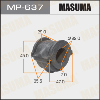 Втулка стабилизатора MASUMA /front/ CEFIRO/ A33 к-т2шт.