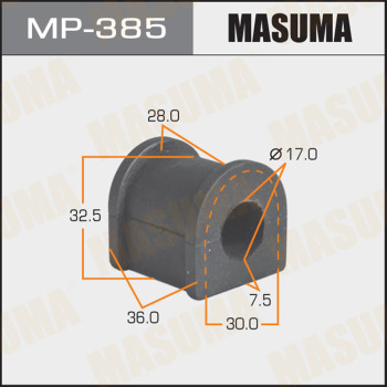 Втулка стабилизатора MASUMA /rear/ Camry/Vista SV25, Corolla AE111, Celica ST185, 205 к-т2шт.