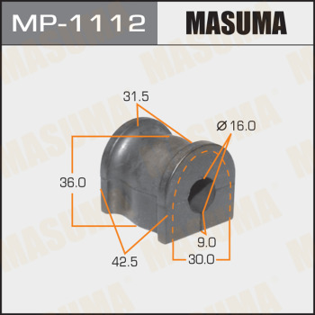 Втулка стабилизатора MASUMA /rear/ CX-9 09- к-т2шт