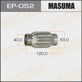 Гофра глушителя MASUMA 40x120