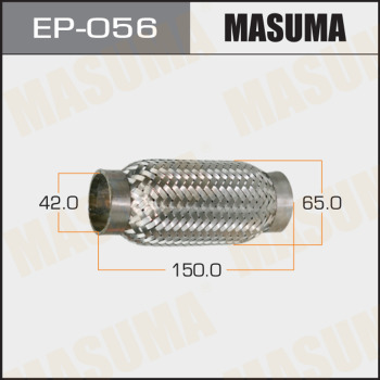 Гофра глушителя MASUMA 42x150