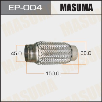 Гофра глушителя MASUMA 45x150