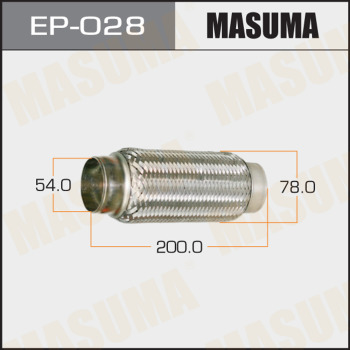 Гофра глушителя MASUMA 54x200