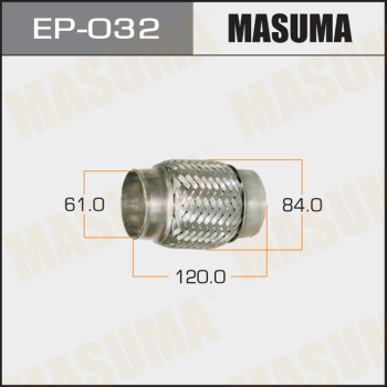 Гофра глушителя MASUMA 61x120