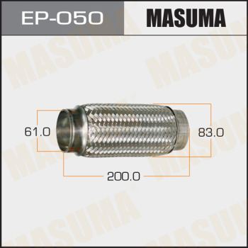 Гофра глушителя MASUMA 61x200