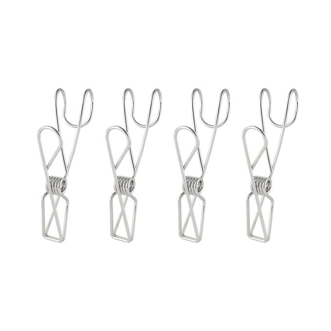 MUJI Hanging Wire Clips - подвесные проволочные зажимы из нержавеющей стали, 4 шт.