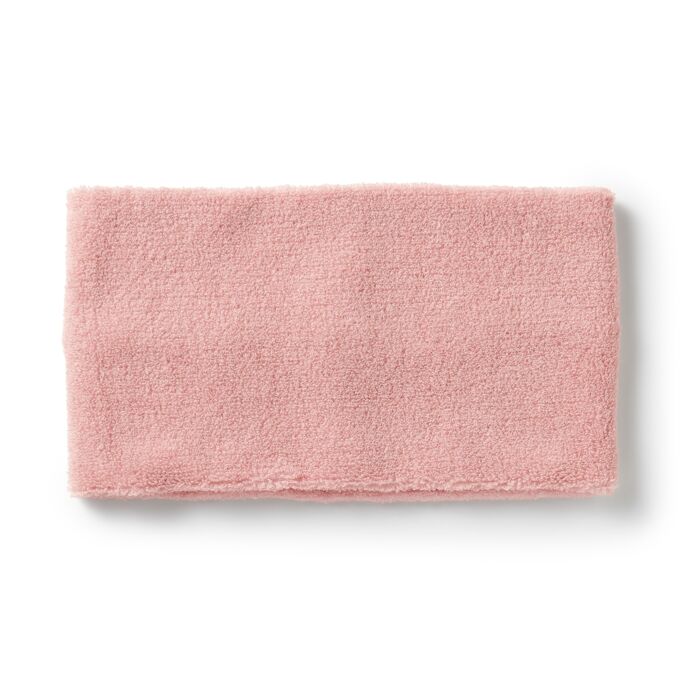 MUJI Pile Hair Turban Wide – махровая повязка на голову, широкая розовая Pink