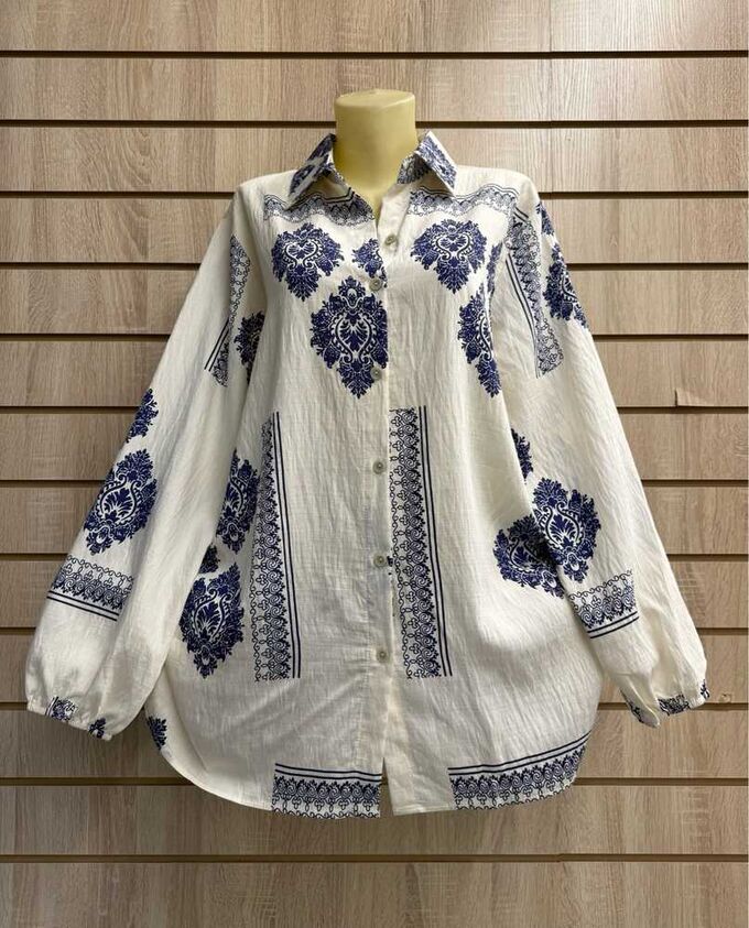 NO NAME БЛУЗКА БОЛЬШЕМЕРЯТ ТКАНЬ 60% COTTON, 20% LINEN, 20% TENCEL